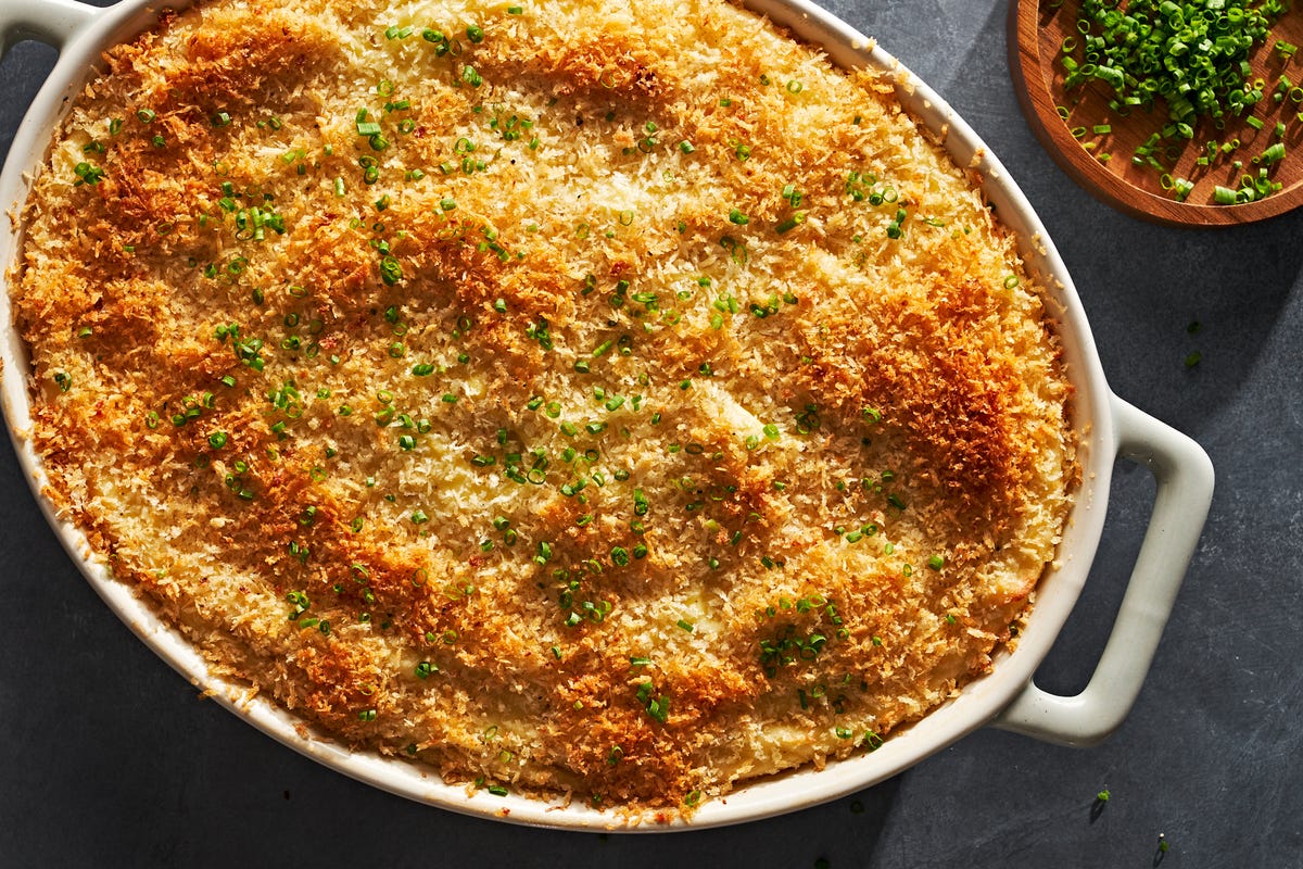 Best Mashed Potato Casserole Recipe - How To Make Mashed Potato Casserole