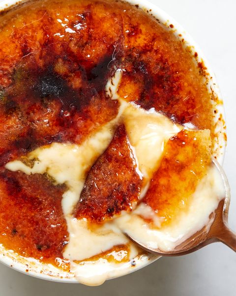 eggnog crème brûlée with bourbon cinnamon and nutmeg
