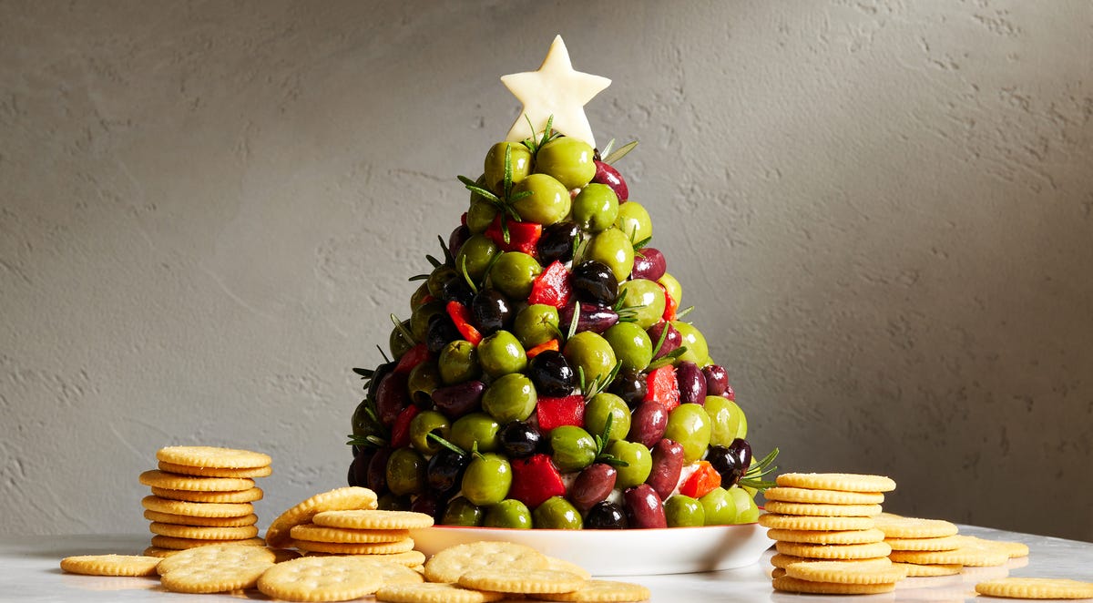 Best Antipasto Cheese Ball Christmas Tree Recipe - How To Make An ...