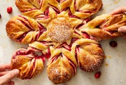 cranberry orange star bread