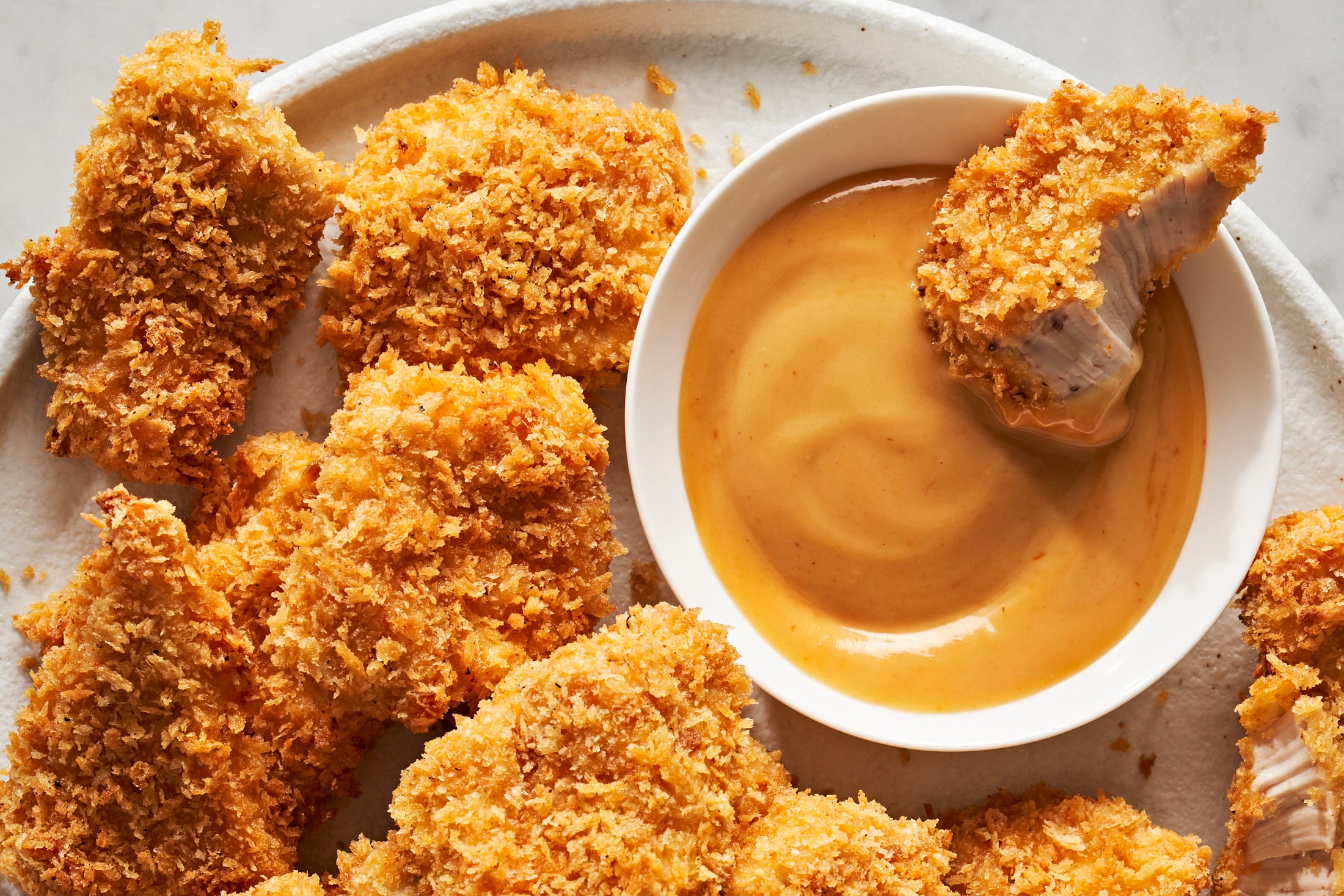 The BEST Crispy Baked Chicken Nuggets