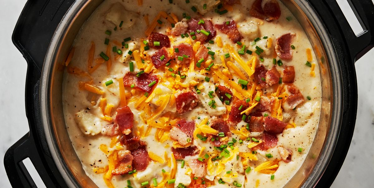 Use Your Instant Pot To Turn Your Loaded Baked Potato Into Soup Without Lifting A Finger