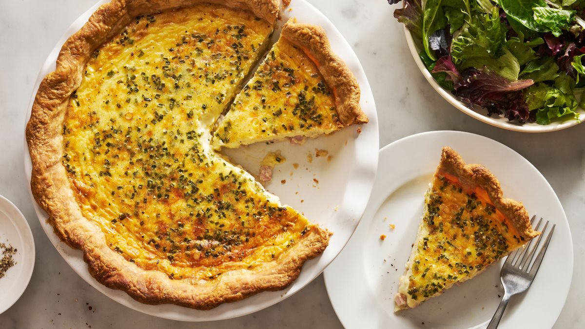 preview for We're Making This Ham & Cheese Quiche Just For The Buttery Crust