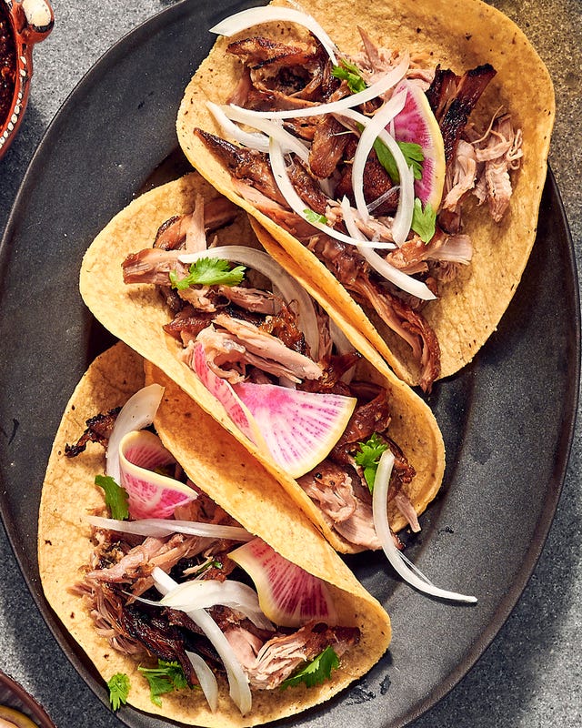 duck carnitas tacos