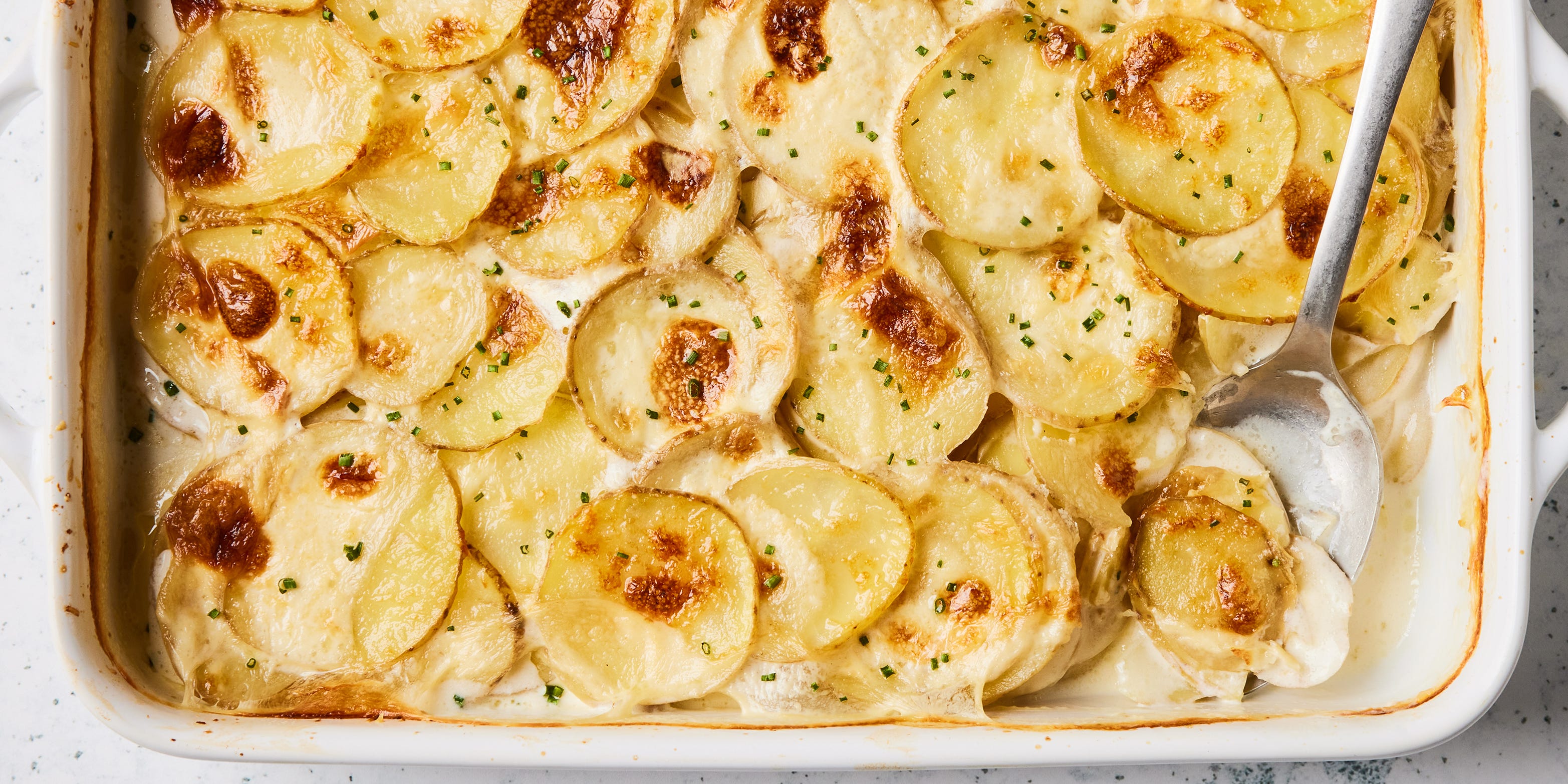 Sheet Pan Scalloped Potatoes - Plain Chicken