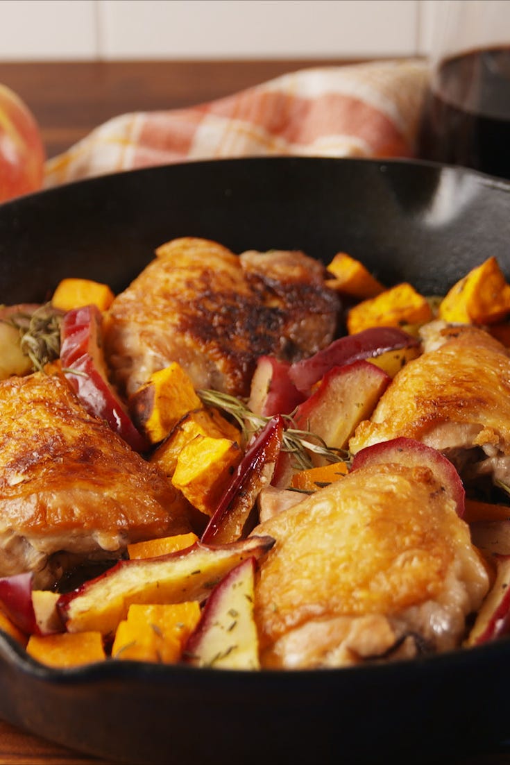 apple cider glazed chicken