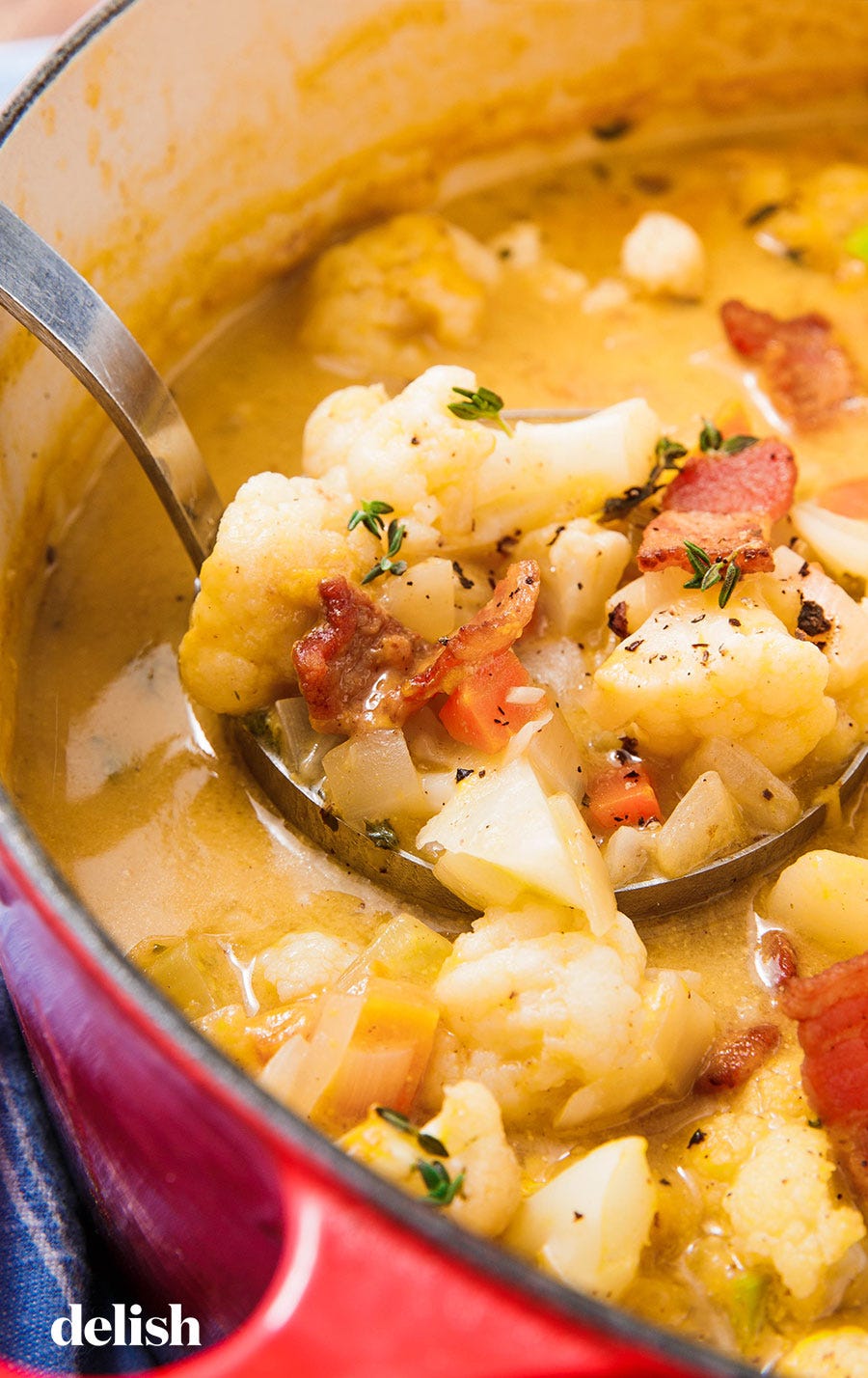 bacon cauliflower chowder