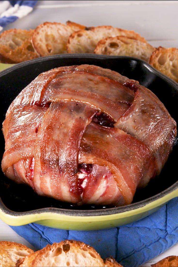 Bacon-Wrapped Brie - Delish.com