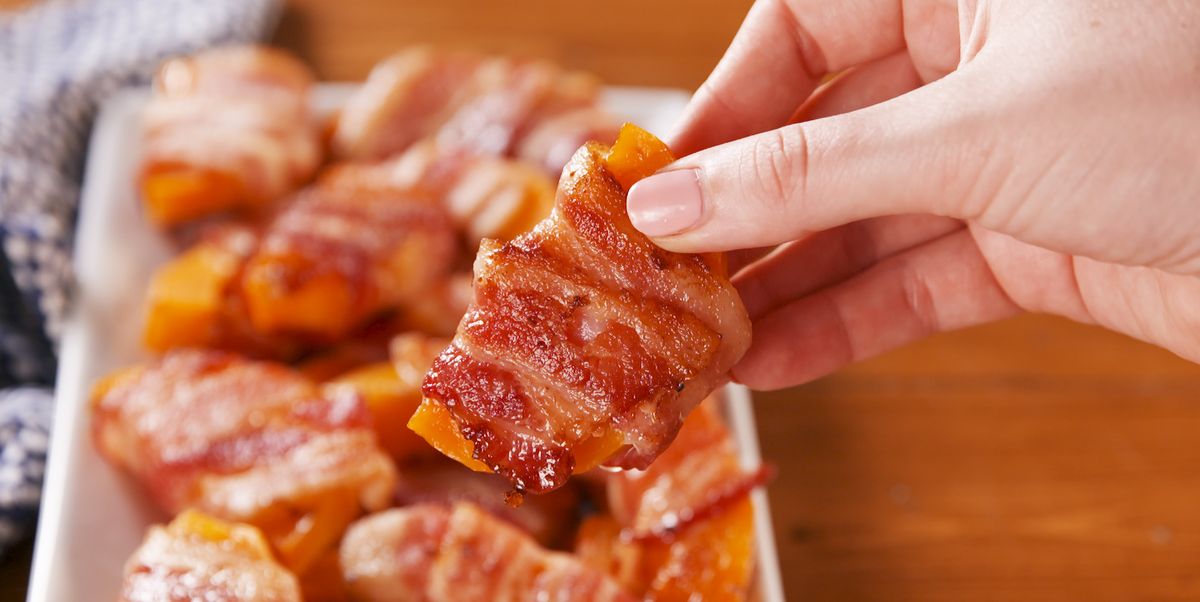 Bacon Wrapped Butternut Squash Fries