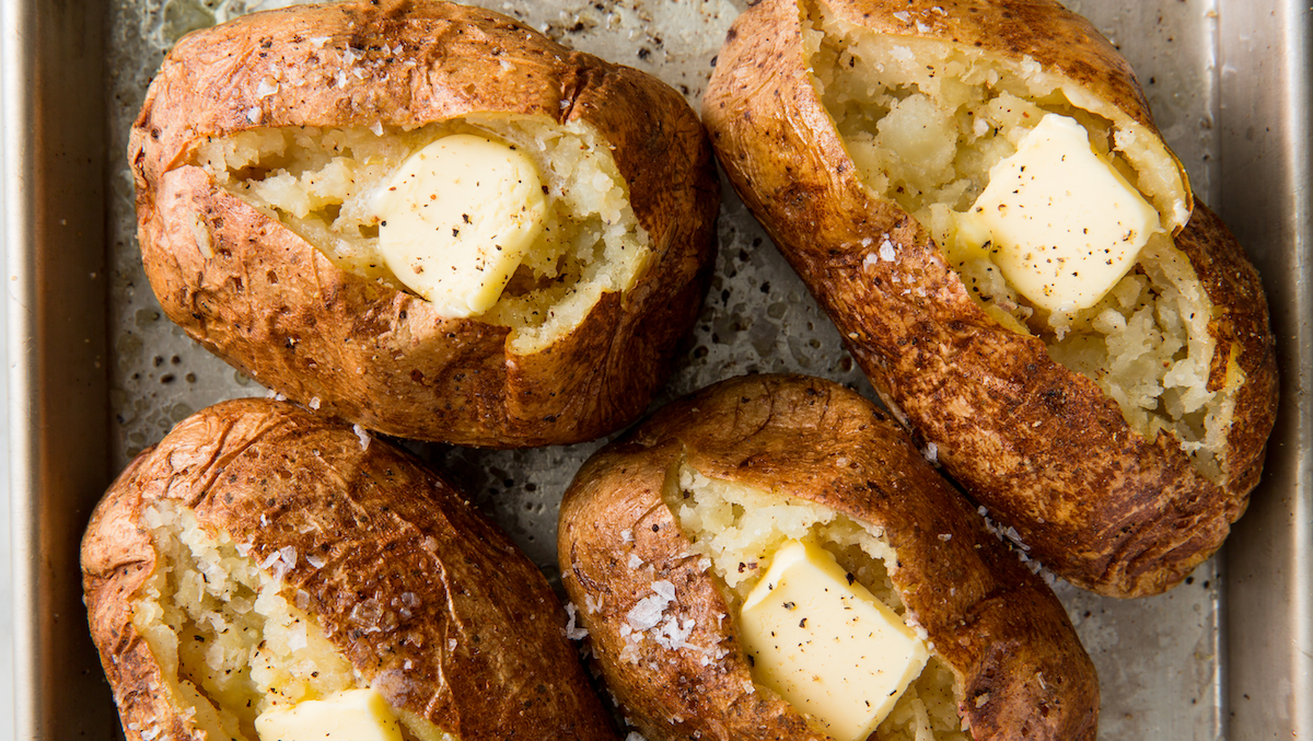 Learn Martha Stewart's secret for the best-ever baked potatoes