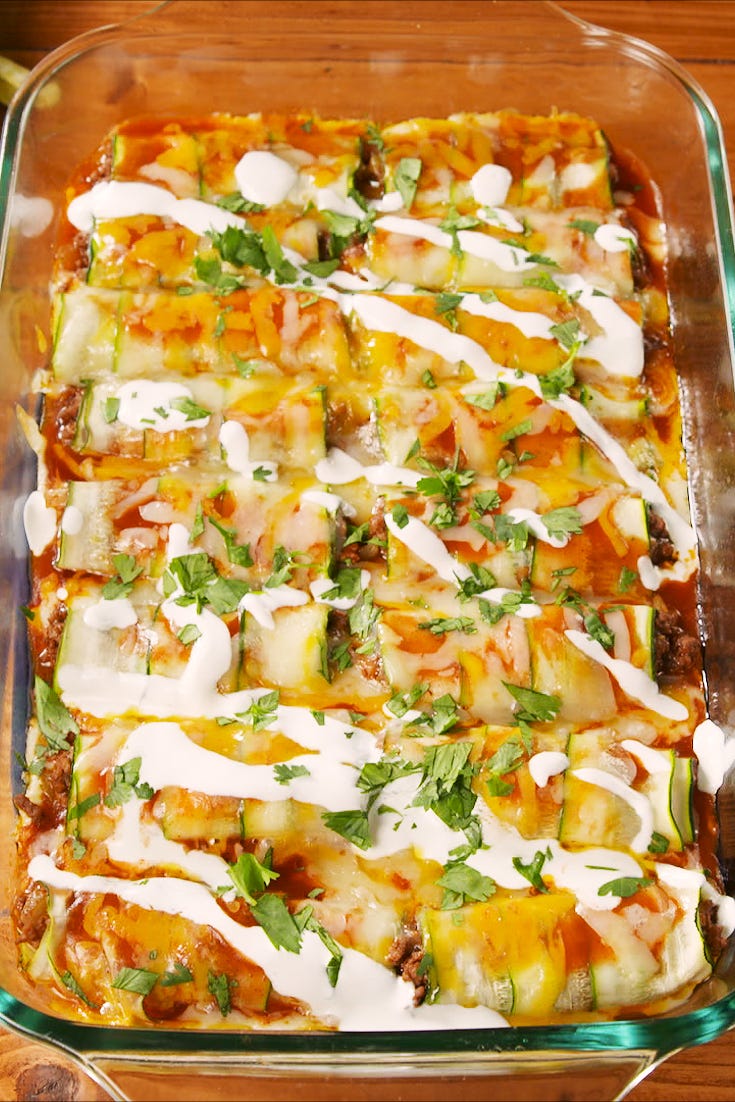 beef zucchini enchiladas