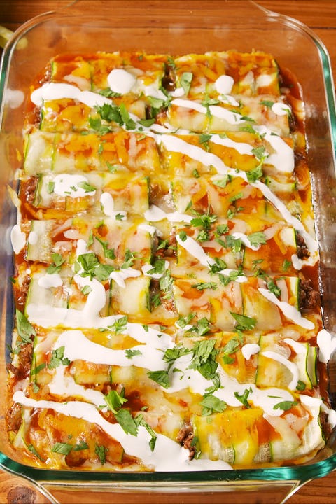 Beef Zucchini Enchiladas beef zucchini enchiladas