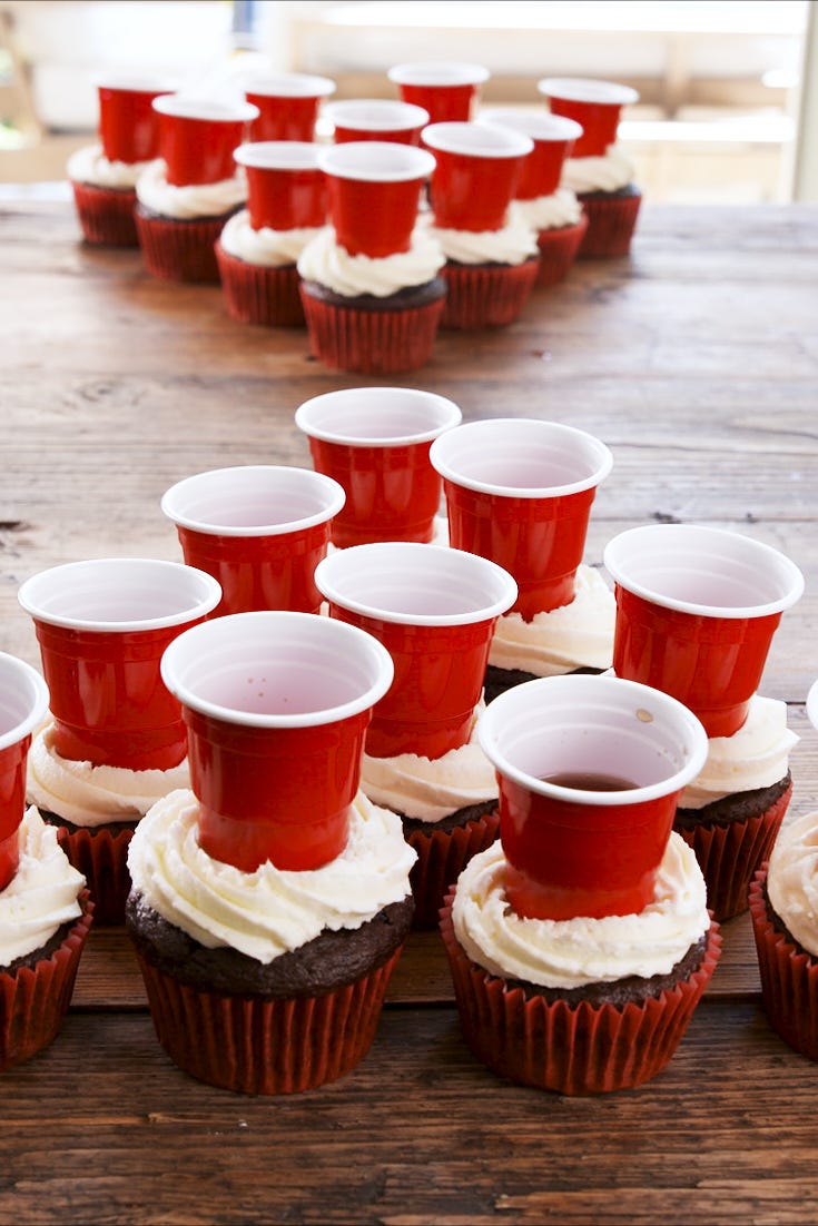 Red, Baking cup, Cup, Baking, Cupcake, Red velvet cake, Food, Dessert, Icing, Baked goods, 