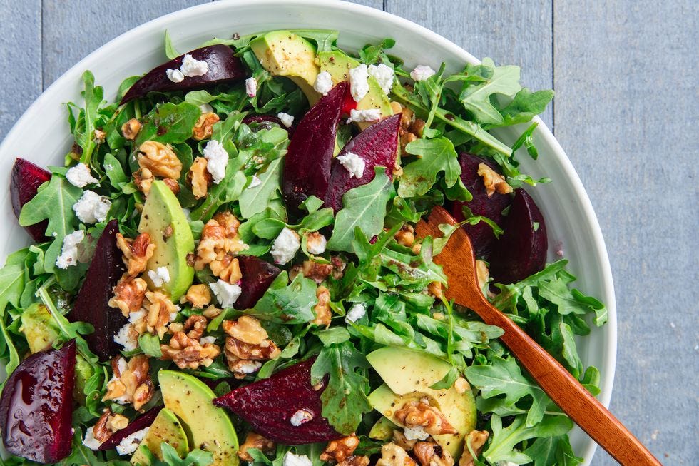 roasted beet goat cheese salad