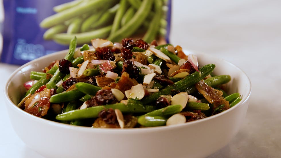 sheet pan maple bacon green beans