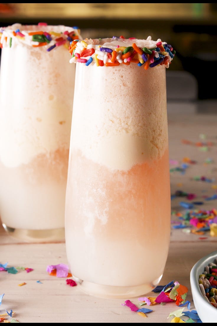 birthday cake mimosas   delishcom