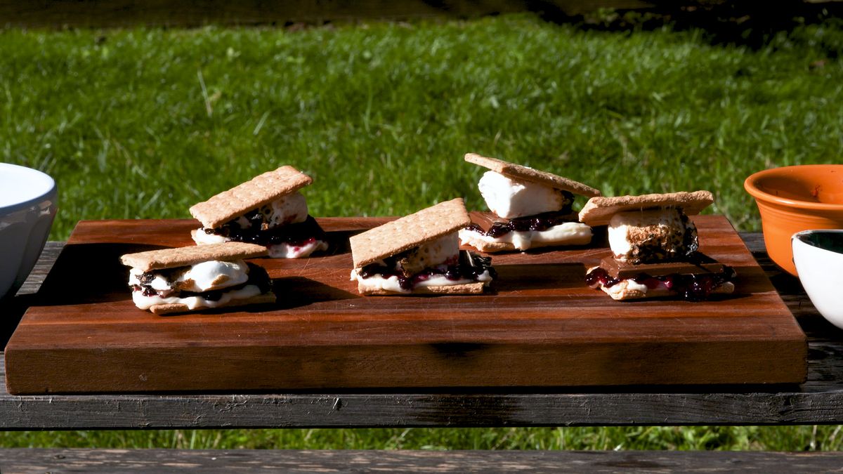 preview for Blueberry Cheesecake S'mores Class Up The Classic