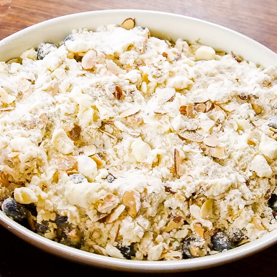 blueberry crumble