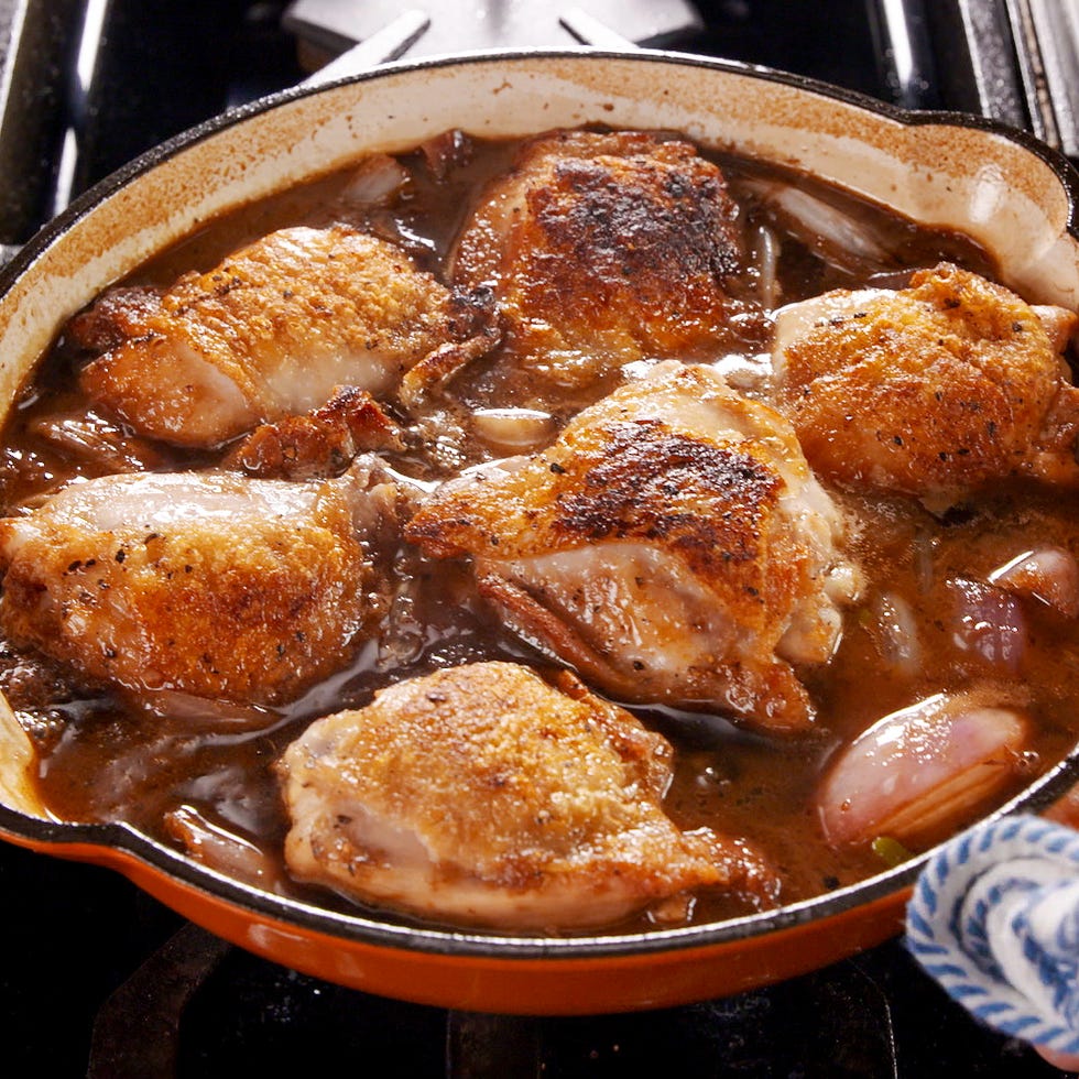 braised chicken thighs