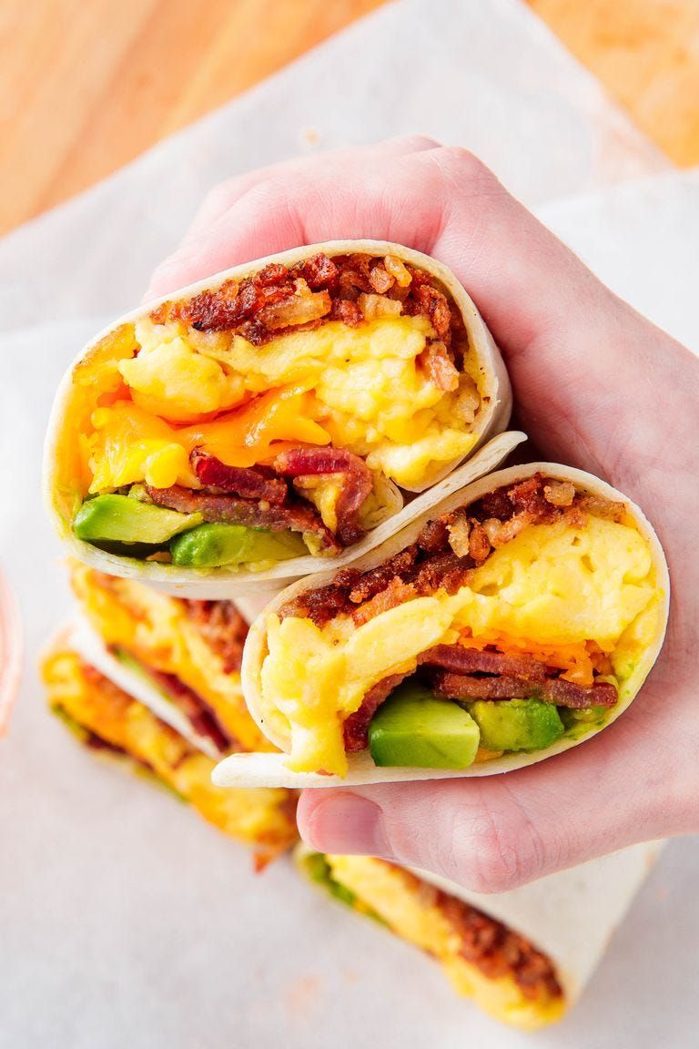 bacon breakfast burrito