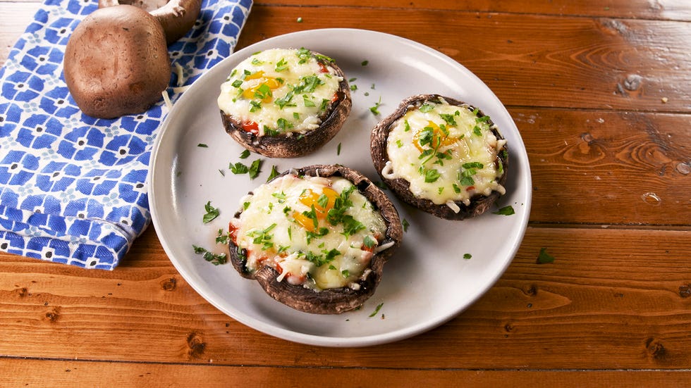 Best Breakfast Stuffed Portobellos Recipe - How To Make Breakfast ...