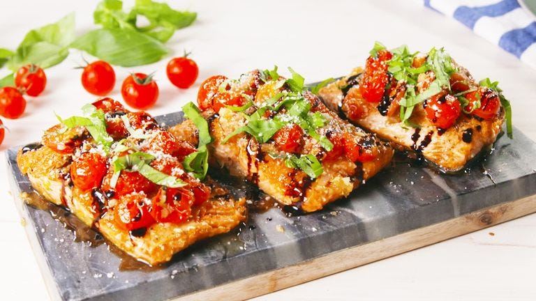 Best Bruschetta Salmon Recipe - How To Make Bruschetta Salmon