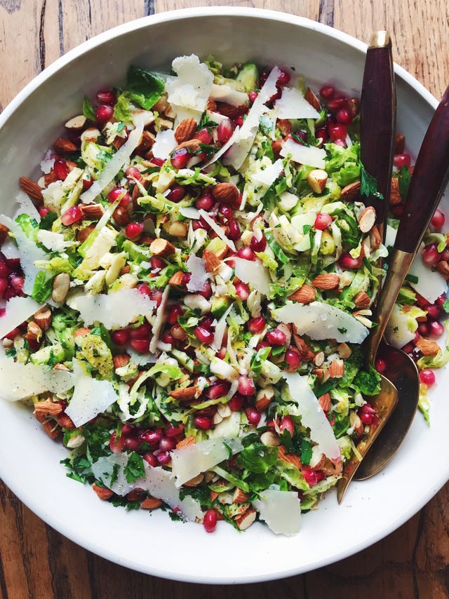 parmesan brussels sprouts salad  delishcom