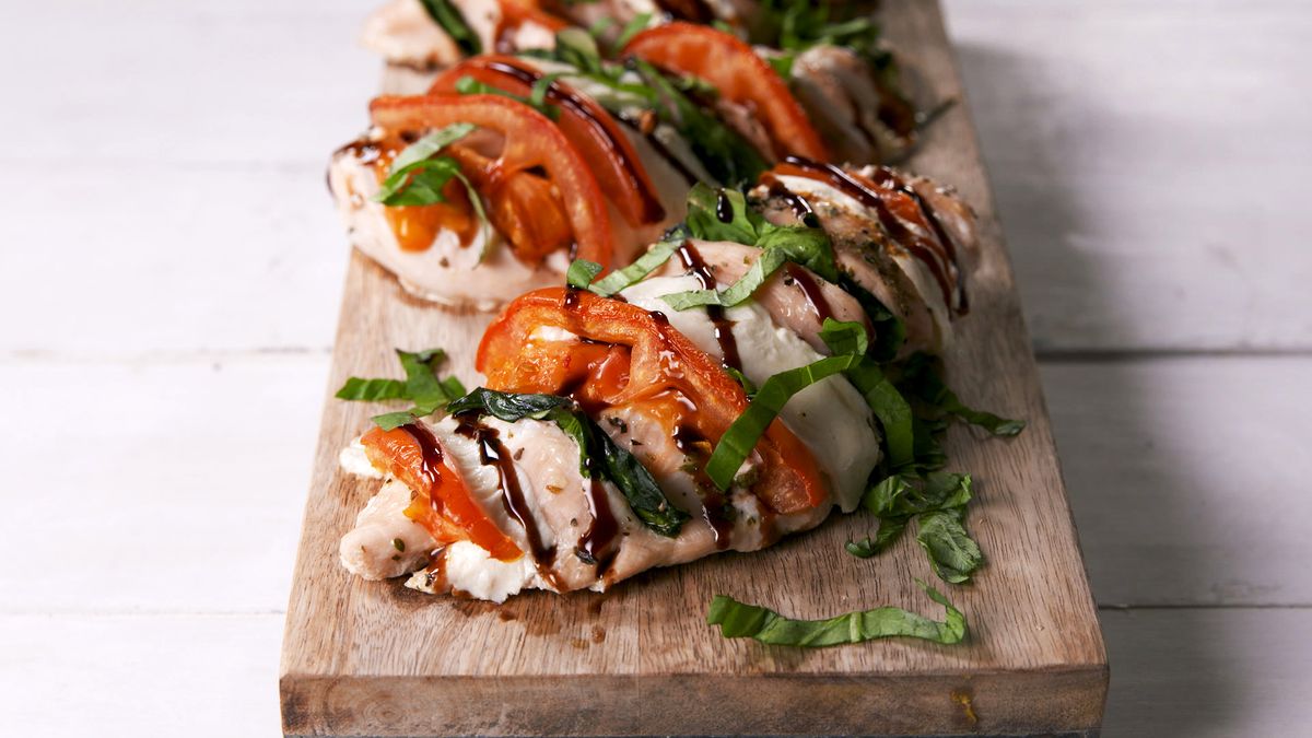 preview for Caprese Stuffed Chicken Will Become A New Go-To Weeknight Dinner