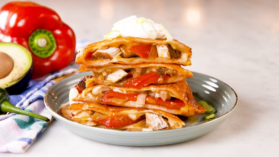 cheese crusted quesadilla