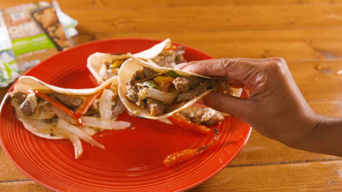 preview for Philly Cheesesteak Sheet Pan Fajitas Are A Dinner Savior