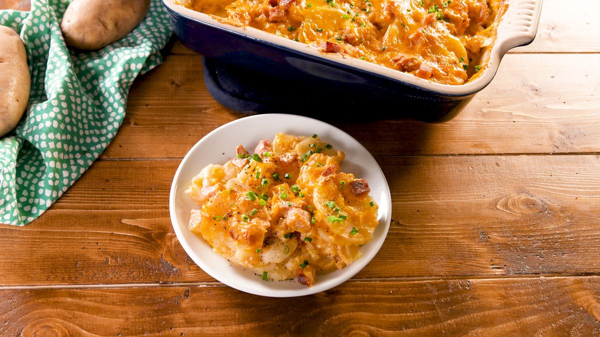 preview for This Cheesy Ham & Potato Casserole Is SO Much Better Than Scalloped Potatoes