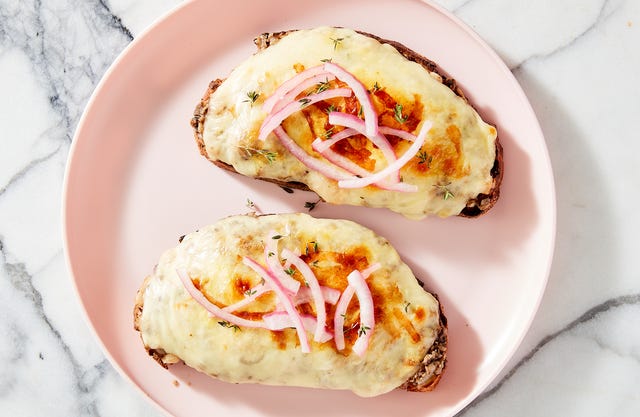 Cheesy Oyster Mushroom Toast - Delish.com cheesy oyster mushroom toast