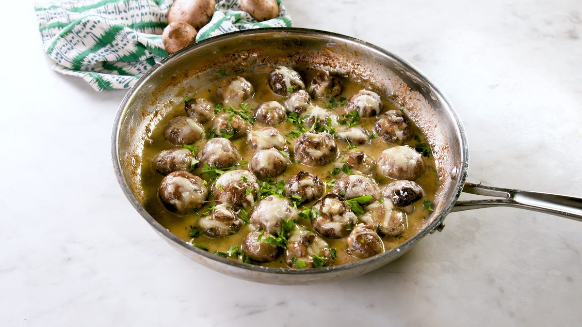 Mushroom Rice Casserole - Cheesy Parmesan - Dishes Delish