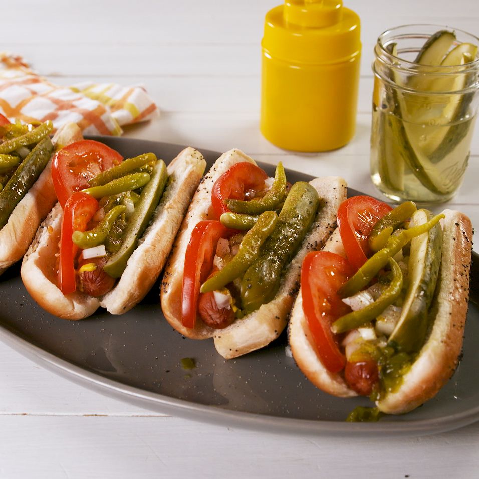 Chicago Style Hot Dogs - Delish.com