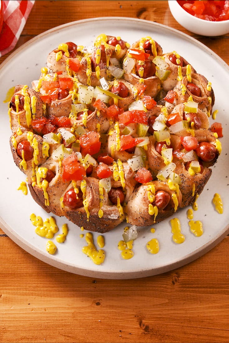chicago style pullapart pigs in a blanket