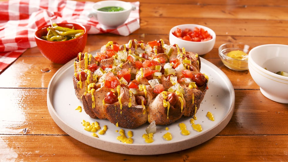 Chicago Style Pull-Apart Pigs In A Blanket - Delish.com