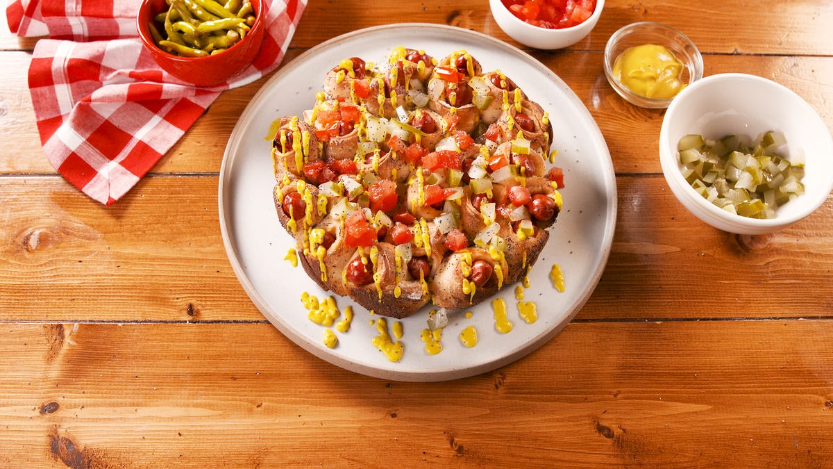 preview for Chicago Style Pull-Apart Pigs In A Blanket Beat Hot Dogs