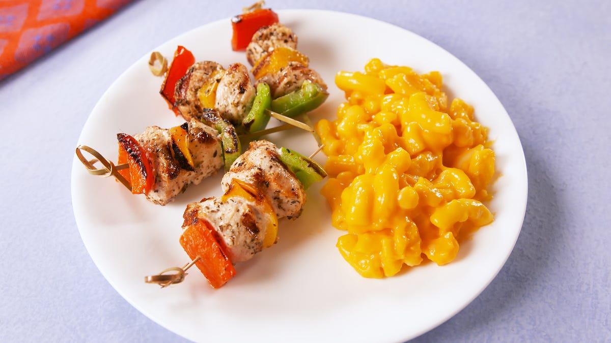 preview for Chicken Veggie Skewers | Delish + Nestle: Balance Your Plate
