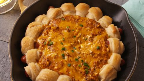preview for Chili Cheese Dog Dip Has Pigs In A Blanket DIPPERS