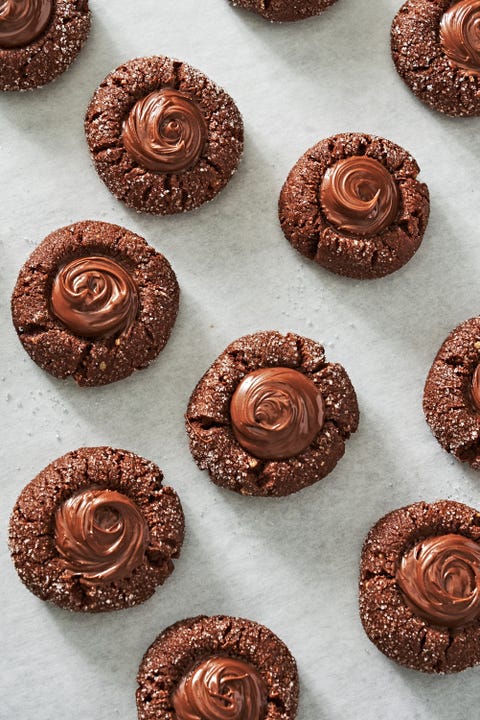 chocolate thumbprint cookies