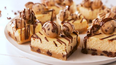 preview for Cookie Dough Cheesecake Bars Are EVERYTHING