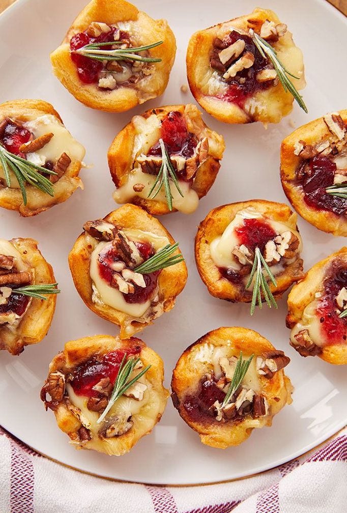 cranberry brie bites delishcom