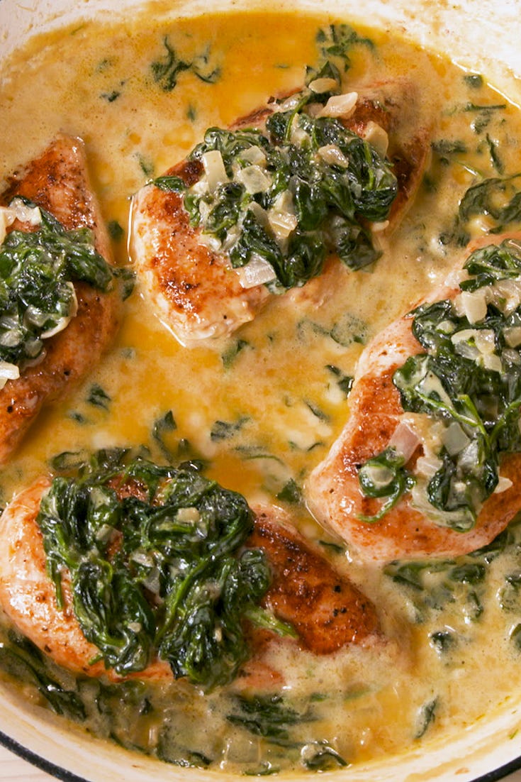 creamed spinach chicken