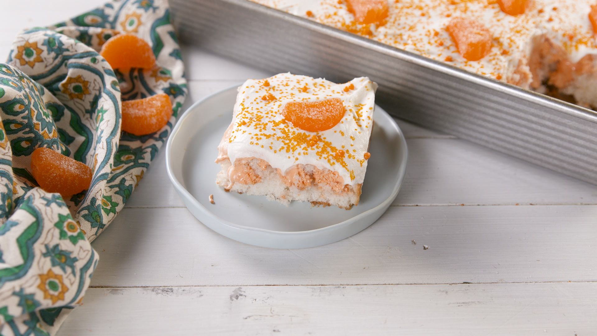 Orange Jello Cake - Oh Sweet Basil