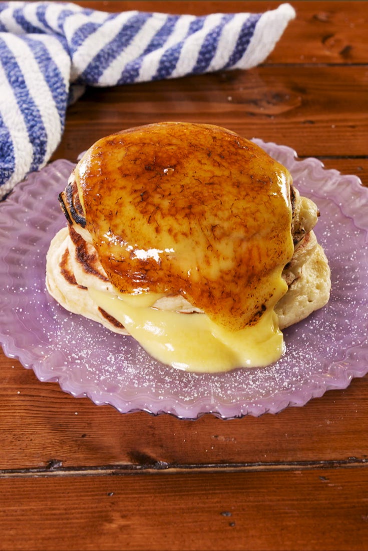 creme brulee pancakes