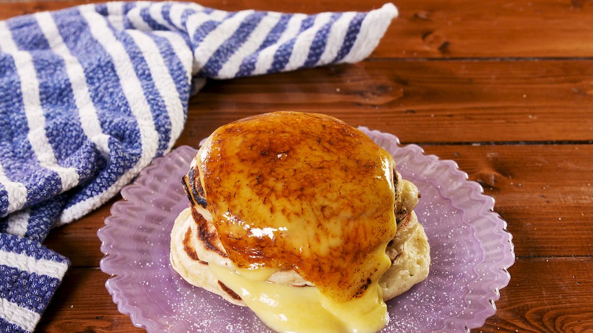 preview for Creme Brulee Pancakes Will Wake Up Your Breakfast