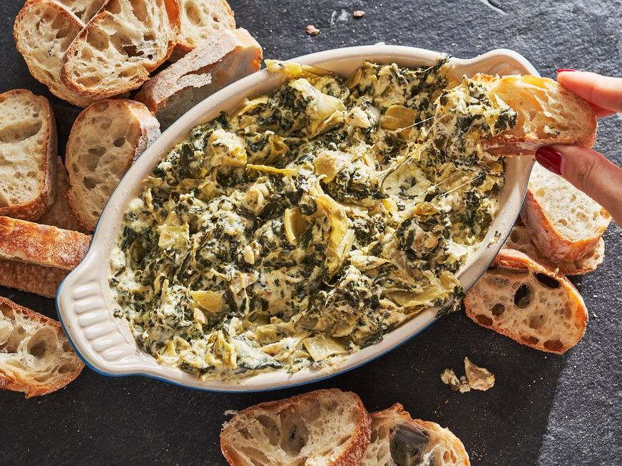 Slow Cooker Spinach and Artichoke Dip - Damn Delicious