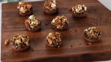 fetawalnut stuffed mushrooms