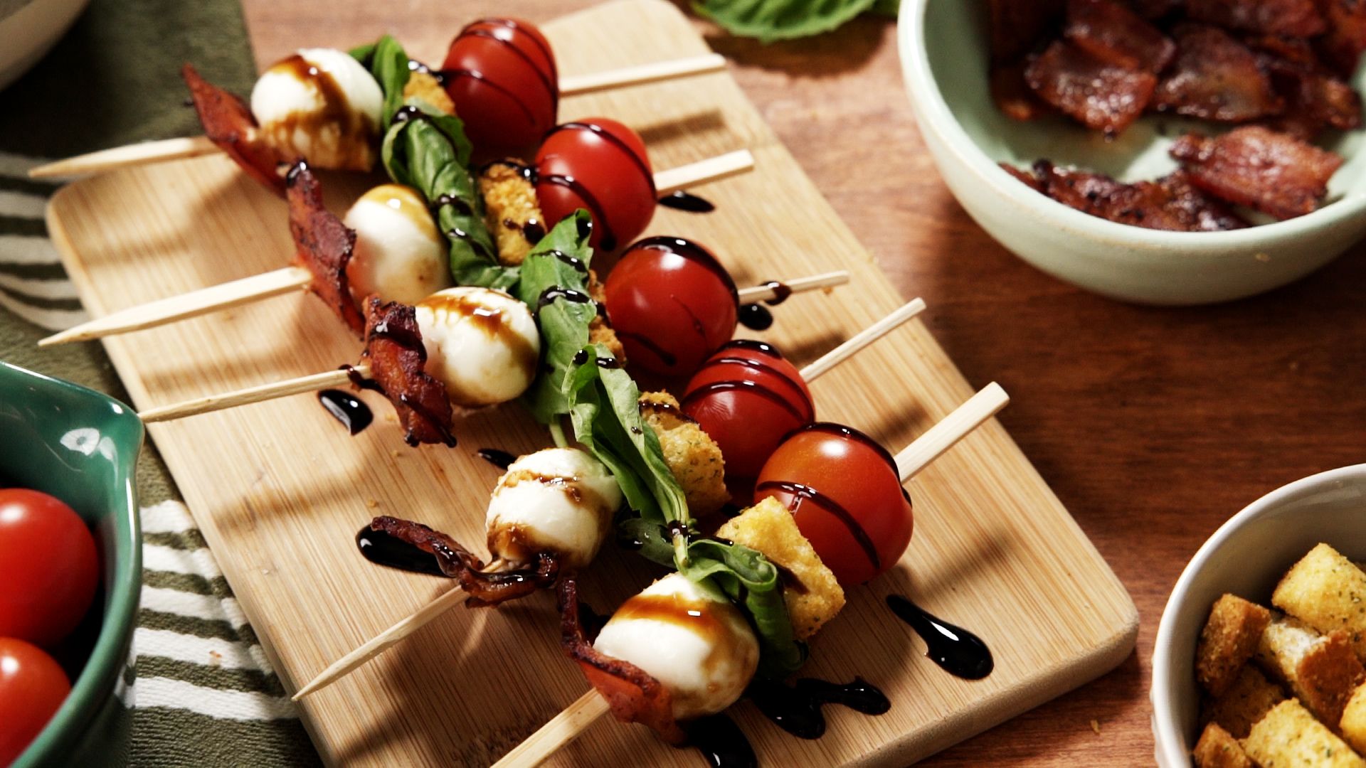 Bacon and Caprese Skewers Delish Food Lion