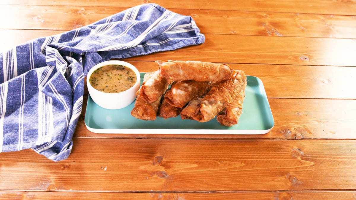 preview for These French Dip Egg Rolls Have The Most AMAZING Dipping Sauce